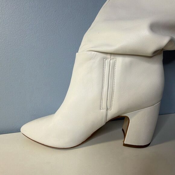 Sam Edelman Hutton White Knee High Leather Boots Woman’s 9 - Picture 3 of 10